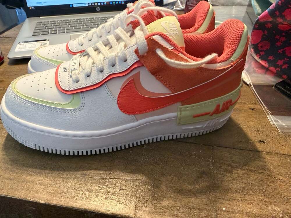 Nike Air Force 1 Shadow Women's White Magic Ember CI0919-110 - Picture 2 of 4